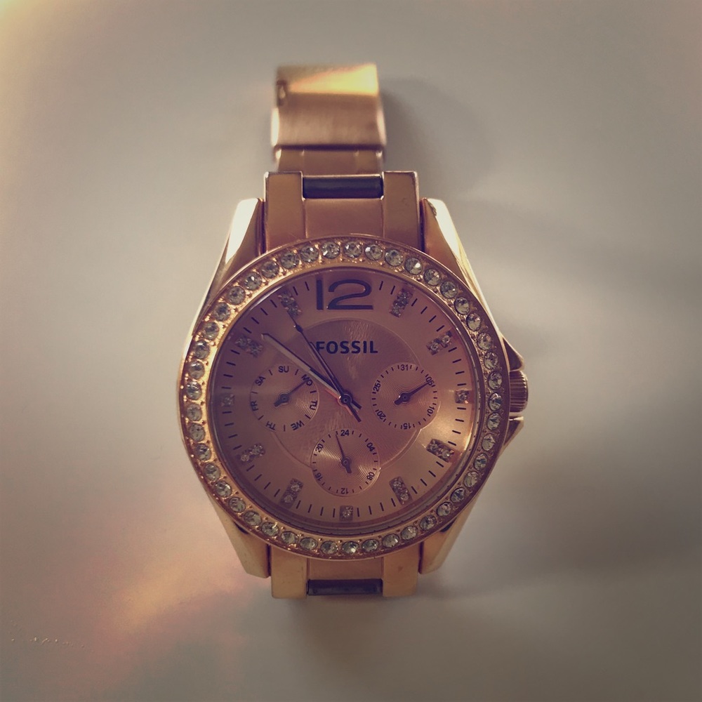 Fossil Riley Multifunction Stainless Steel Watch